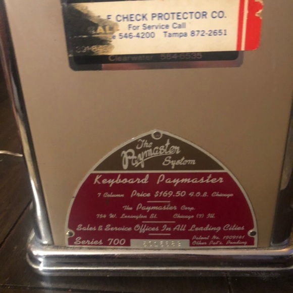 Paymaster Check writer - Picture 2 of 2